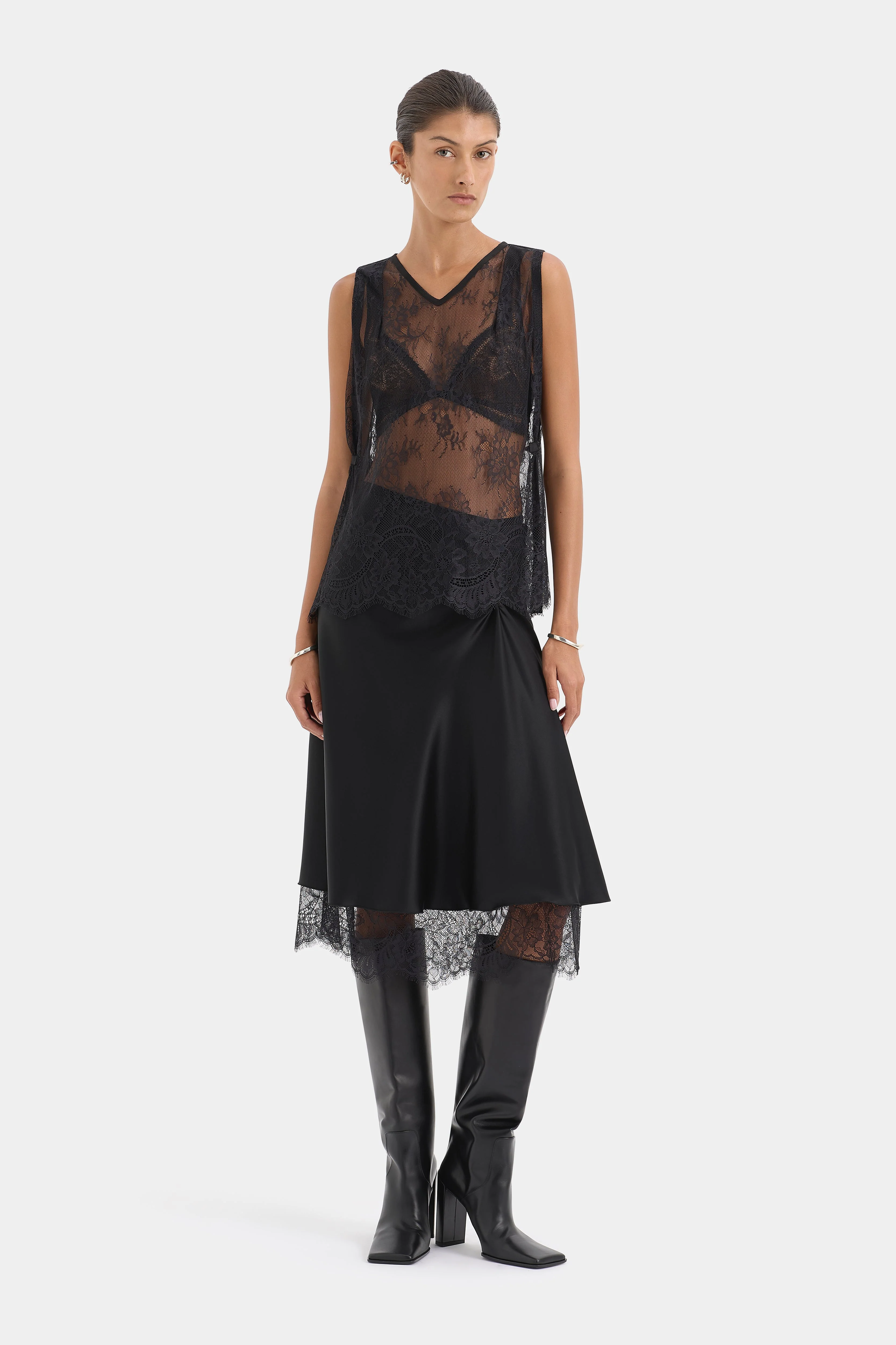 Ingrid Lace Midi Skirt - Image 5