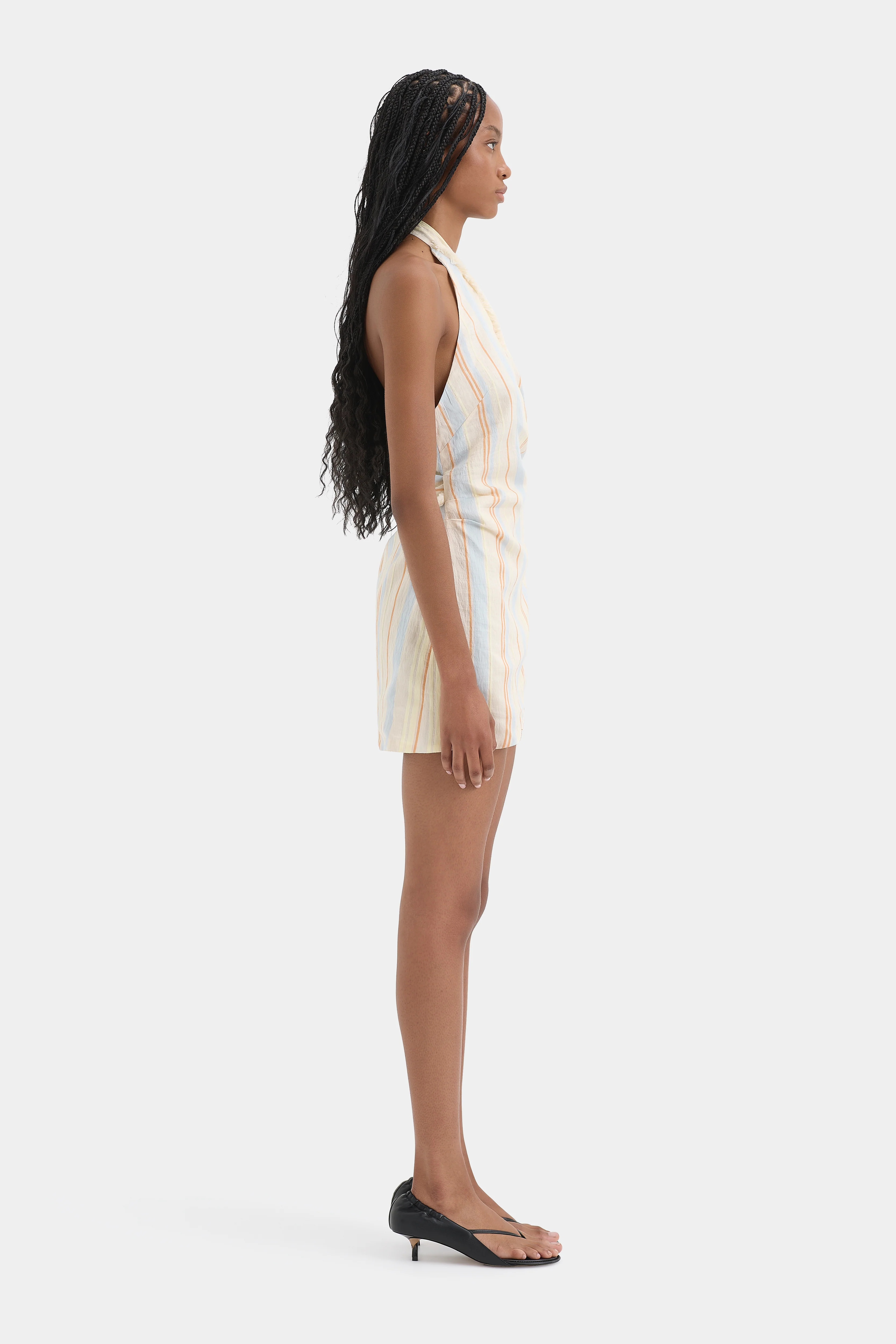 Pernille Wrap Halter Mini Dress - Image 3