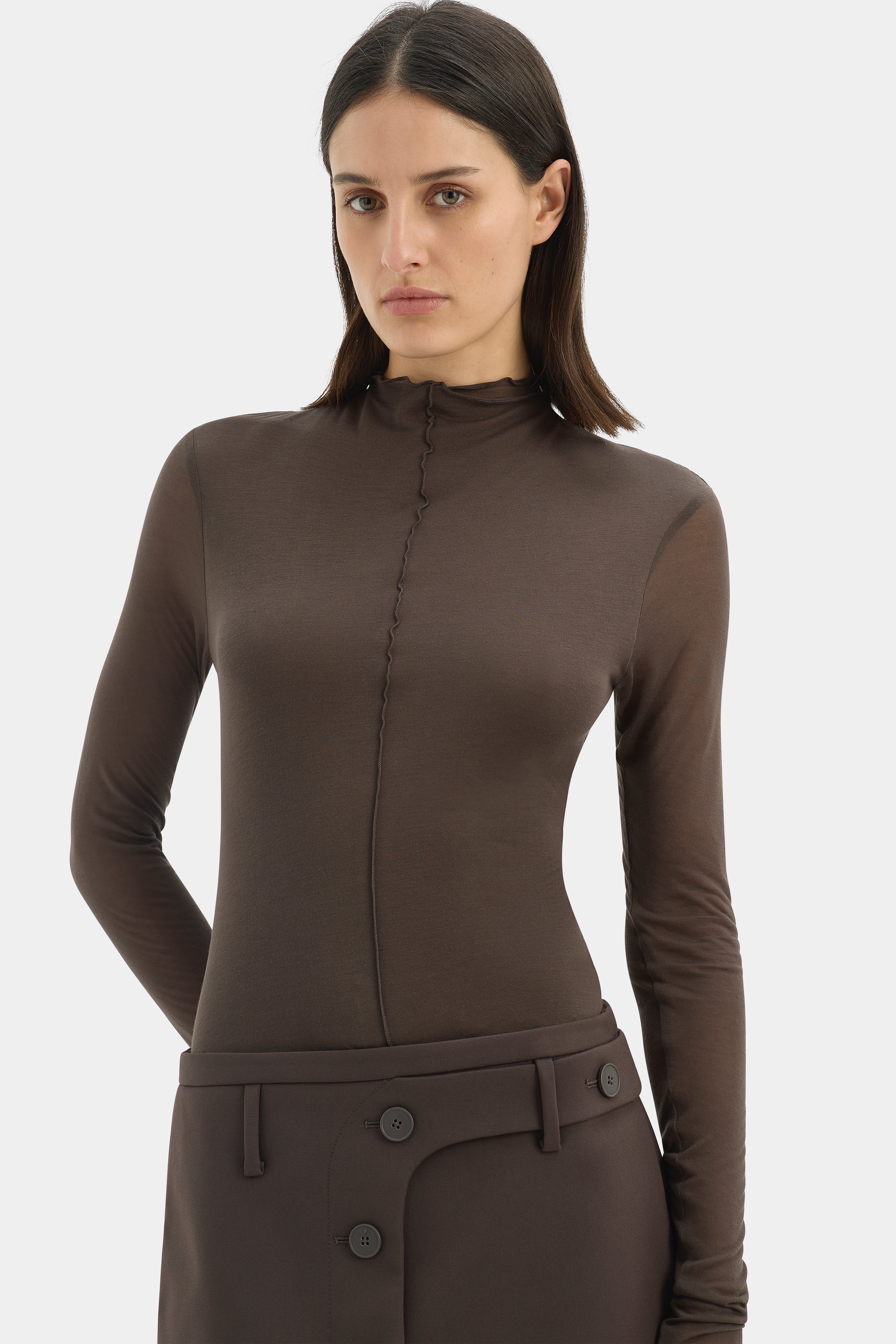 Sandrine Button Mini Skirt - Image 5
