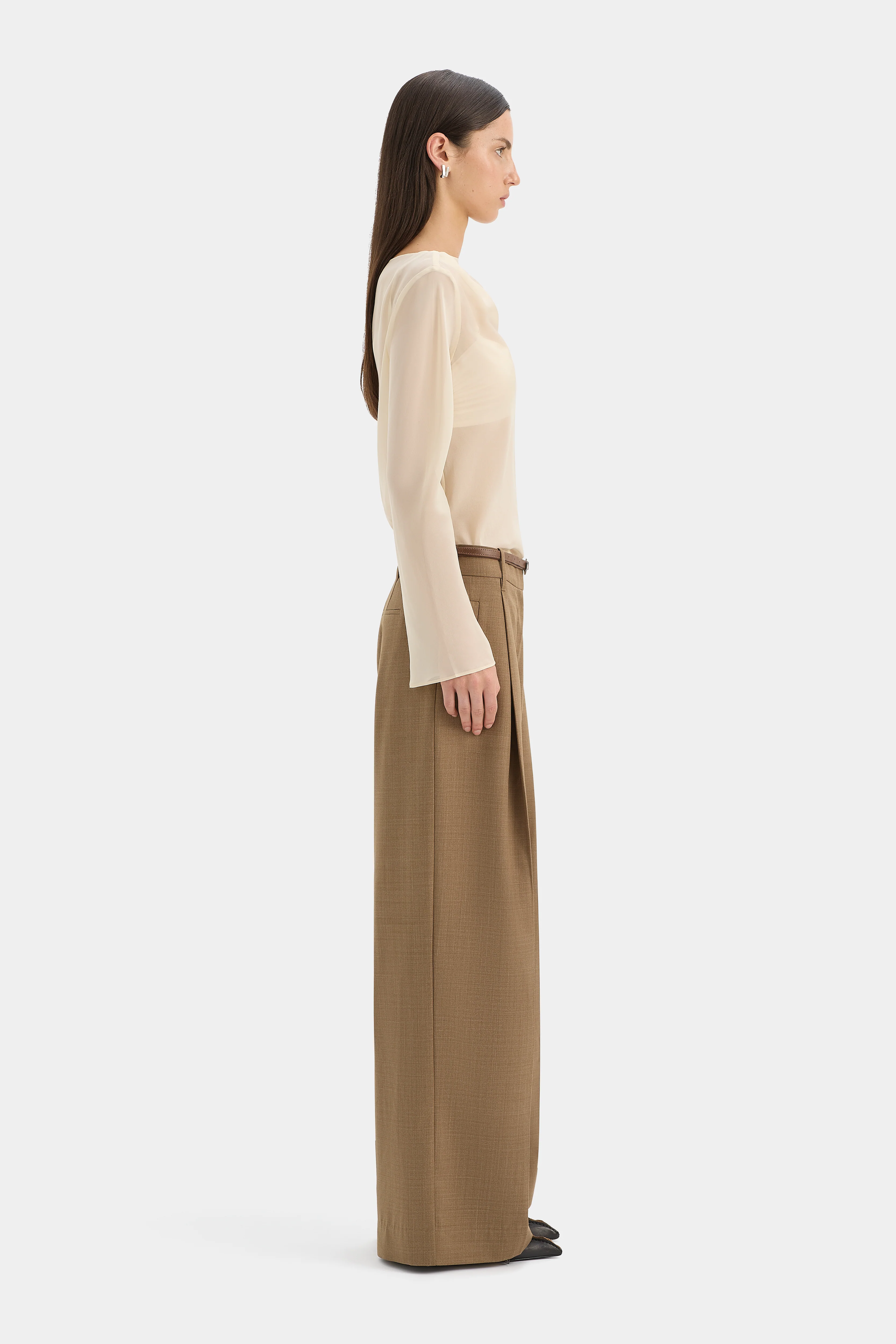 Strobe Long Sleeve Cowl Top - Image 4