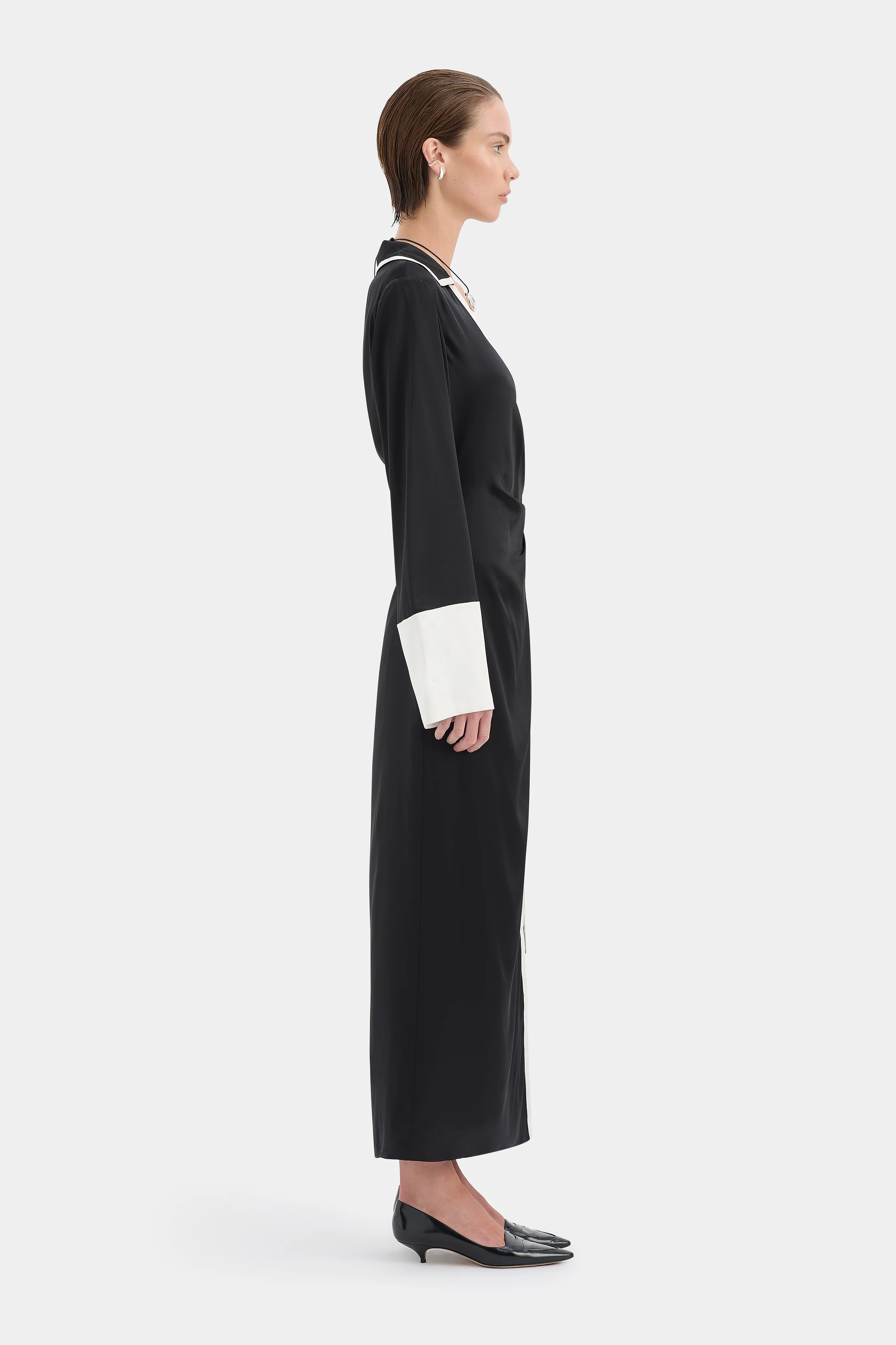Yasmine Wrap Shirt Dress - Image 3