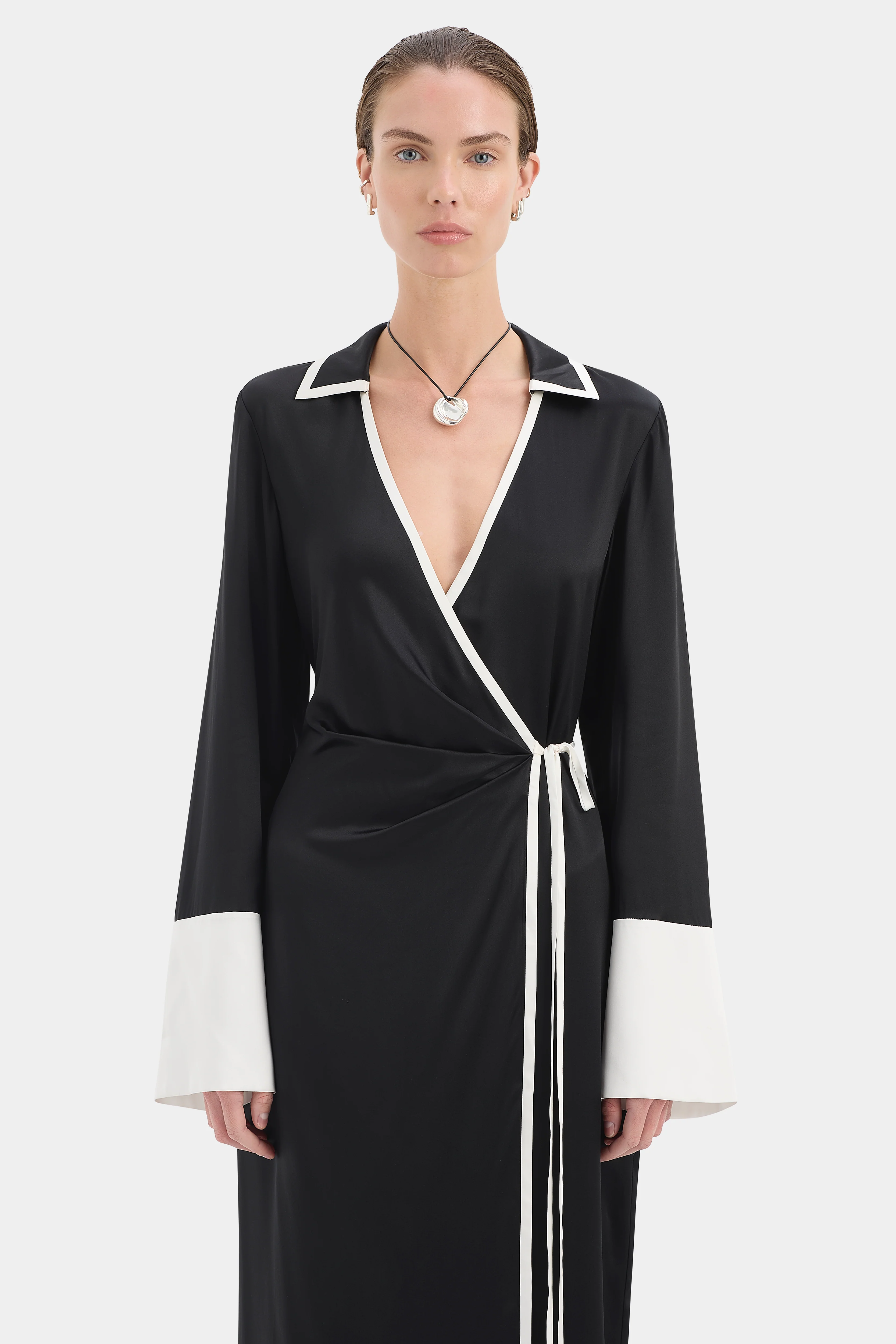 Yasmine Wrap Shirt Dress - Image 4