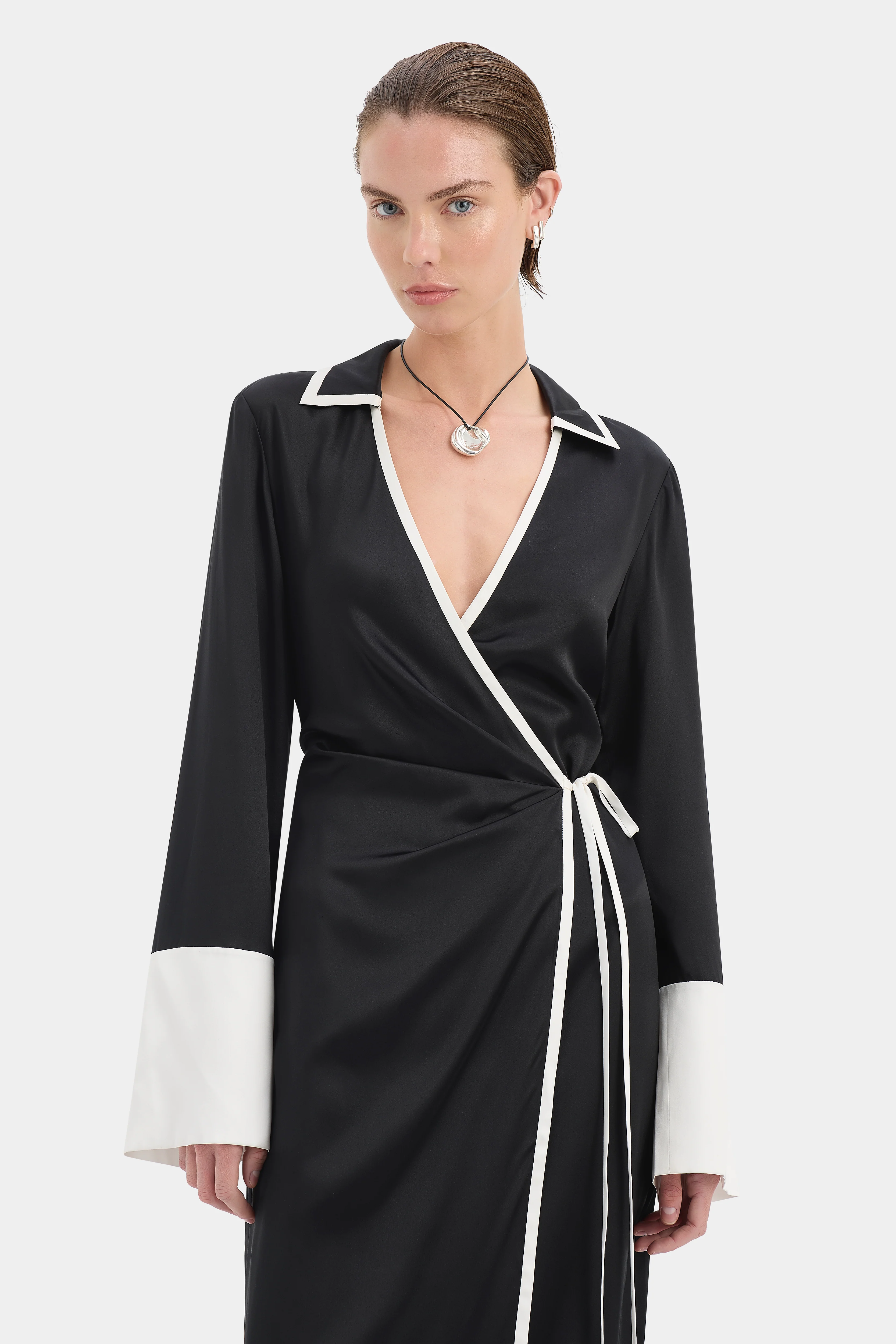 Yasmine Wrap Shirt Dress - Image 5